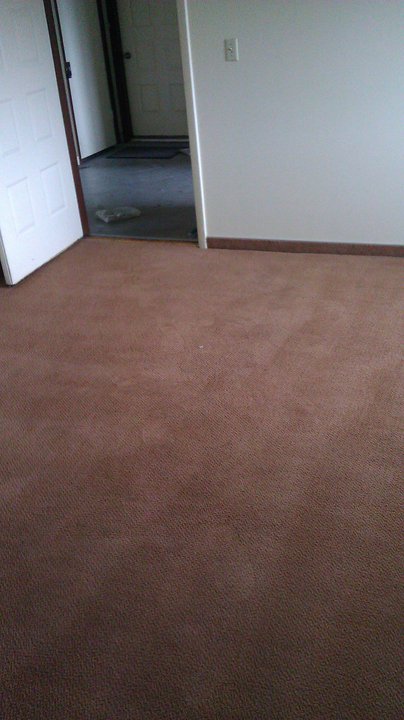 After: cleaned twin bed mattress and bedding side by side