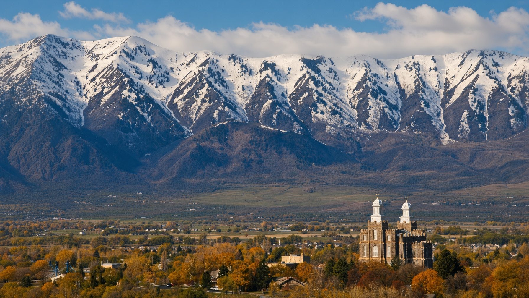 Cache Valley mountains north of Logan, Utah